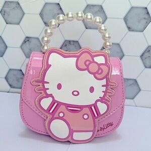 Pink Kitty Crossbody Purse
